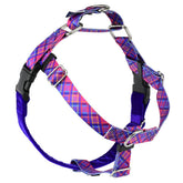 Neon Sunrise Pink Plaid Freedom No-Pull Dog Harness - EarthStyle