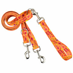 Orange Paisley Euro Leash