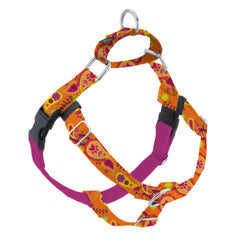 Orange Paisley Freedom No-Pull Dog Harness - EarthStyle