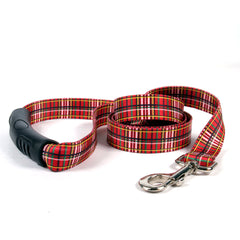 Tartan Red EZ-grip Dog Leash