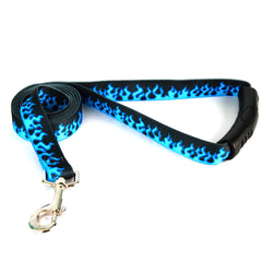 Blue Flames EZ-grip Dog Leash