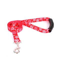 Red Snowflakes EZ-grip Dog Leash