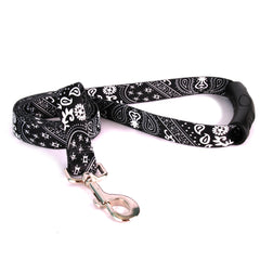 Bandana Black EZ-grip Dog Leash