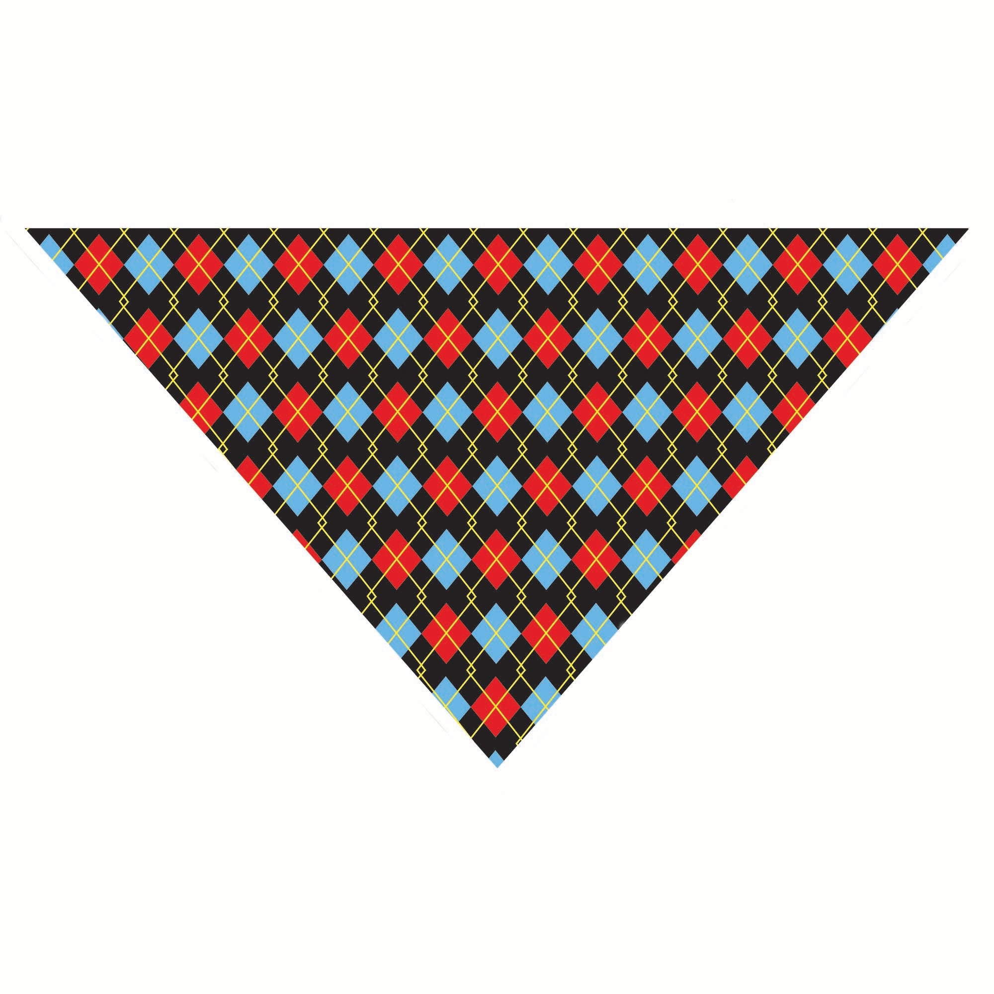 Red Argyle Dog Bandana