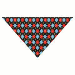 Red Argyle Dog Bandana