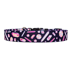 Crystals Pink Dog Collar