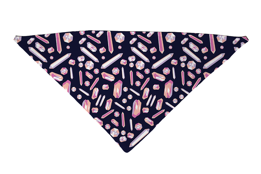Crystals Pink Dog Bandana