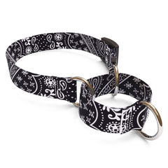 Bandana Black Martingale Dog Collar