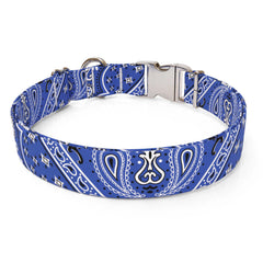 Bandana Blue Sterling Premium Dog Collar