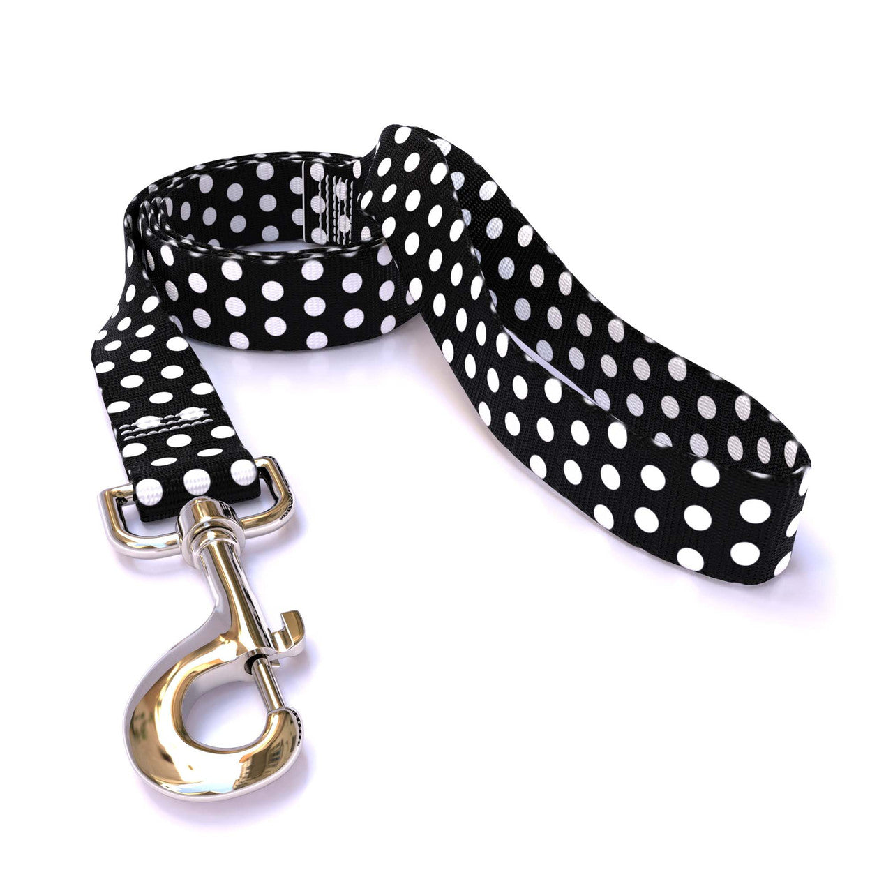 Black Polka Dot Dog Leash