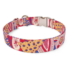 Bohemian Patchwork Sterling Premium Dog Collar