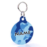Camo Blue HD Dog ID Tag