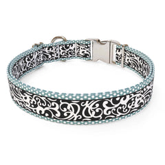 Chantilly Teal Sterling Premium Dog Collar