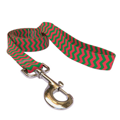 Holiday Chevron Dog Leash