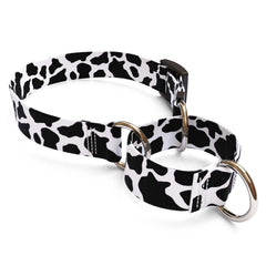 Cow Print Martingale Dog Collar