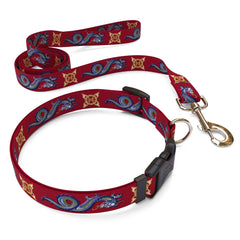 Matching Dragon Dog Collar and Leash