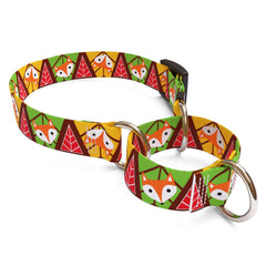 Fall Fox Martingale Dog Collar