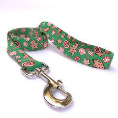 Gingerbread Green Dog Leash
