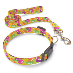 Matching Jelly Beans Dog Collar and Leash