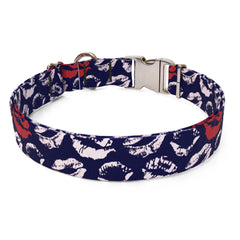 Kisses Black Sterling Premium Dog Collar