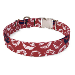 Kisses Red Sterling Premium Dog Collar