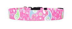 Pastel Paisley Dog Collar