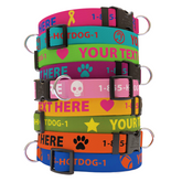 Personalized Solid Colored Side Release Collar