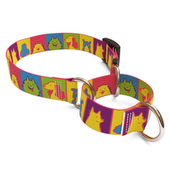 Pop Art Dogs Martingale Dog Collar
