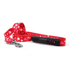 Red Hearts EZ-grip Dog Leash