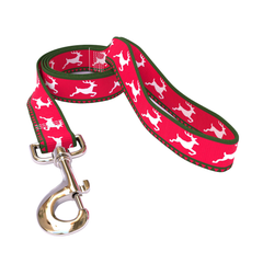 Reindeer Print Dog Leash
