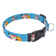 Santa and Snowman Dog Collar