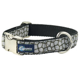 Soho Loft Black & Gray Velvet Essential Dog Collar