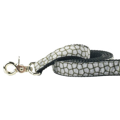 Soho Loft Black & Gray Velvet Essential Dog Leash