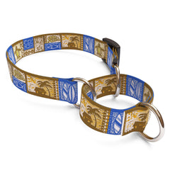 Tiki Print Martingale Dog Collar