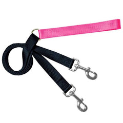 Black and Hot Pink Training Leash