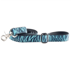 Wild Stripes Blue Velvet Dog Leash