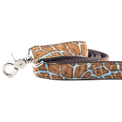 Wild Spots Blue Velvet Dog Leash
