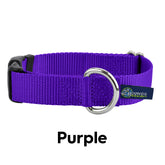 5/8" and 1" Purple Nylon Buckle Dog Collar