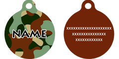 Camo Dog HD Dog ID Tag