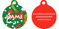 Christmas Stockings HD Dog ID Tag