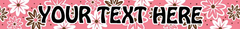 Personalized Daisy Chain Pink Dog Collar