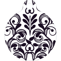 Damask HD Dog ID Tag