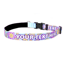 Personalized Flower Power Dog Collar