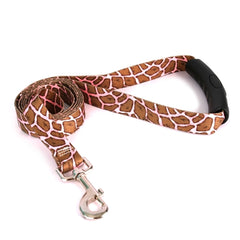 Giraffe Print Pink EZ-grip Dog Leash