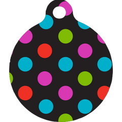 Gumballs Polka Dot HD Dog ID Tag
