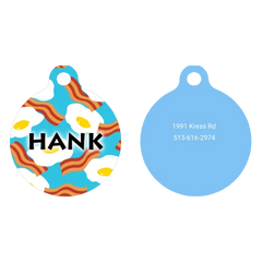 Bacon and Eggs HD Dog ID Tag