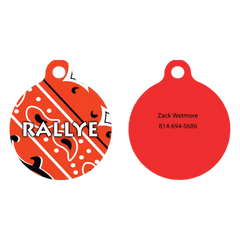 Bandana Red HD Dog ID Tag