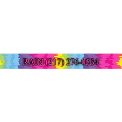 Personalized Rainbow Tie Dye Dog Collar