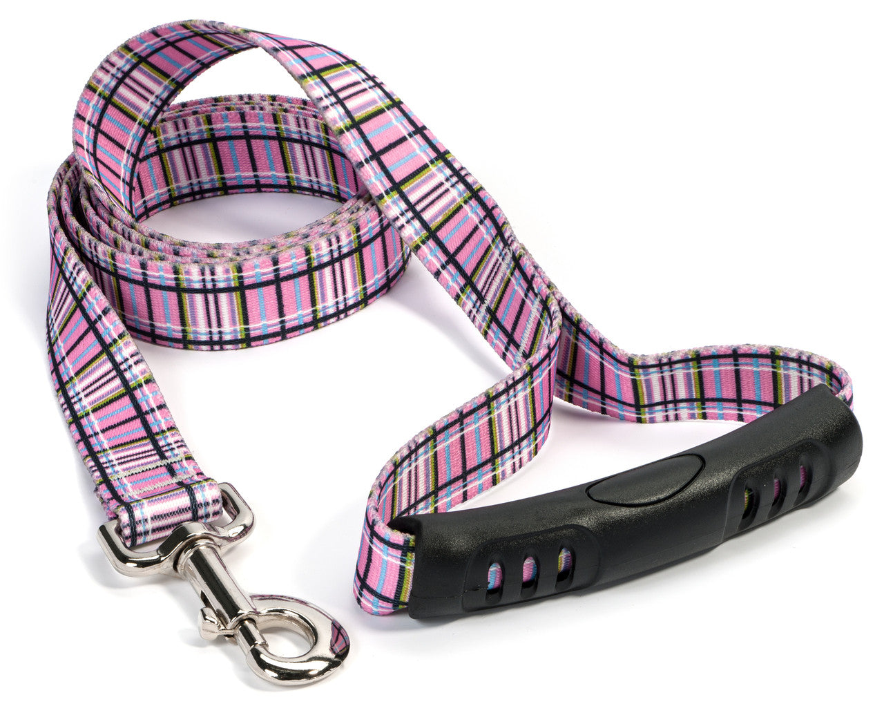 Tartan Pink EZ-grip Dog Leash