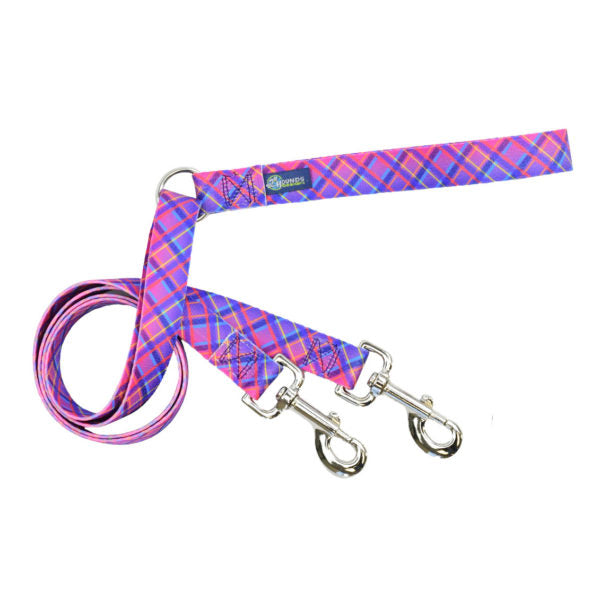 Neon Sunrise Pink Plaid Freedom No-Pull Dog Harness – EarthStyle